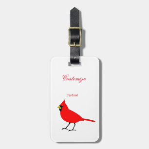 Red Cardinal Bird Thunder_Cove Bagagebricka