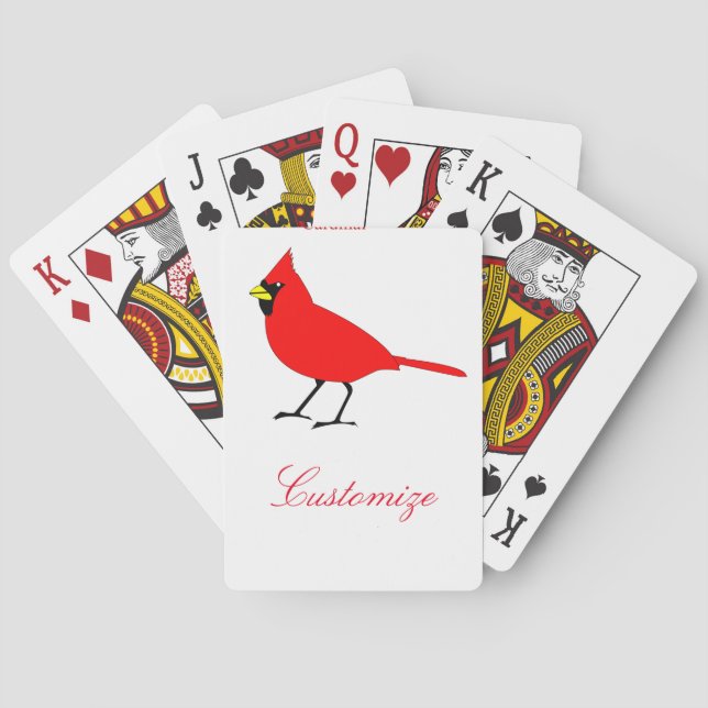 Red Cardinal Bird Thunder_Cove Casinokort (Baksidan)