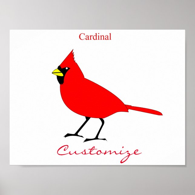Red Cardinal Bird Thunder_Cove Poster (Framsidan)
