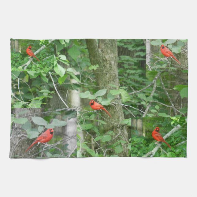 RED CARDINAL-handduken Kökshandduk (Horisontell)