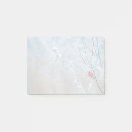 Red Cardinal in Winter Nature Photo jul Post-it Block