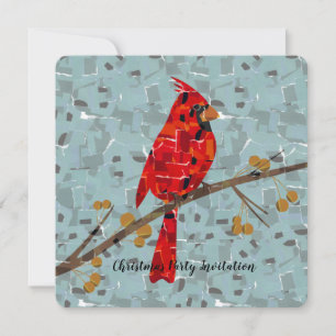 Red Cardinal , julfågeln Inbjudningar