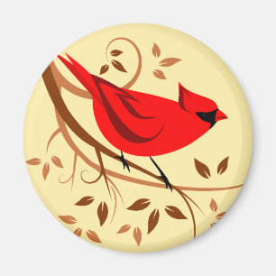 Red Cardinal Magnet