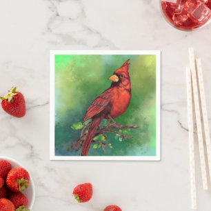 Red Cardinal Napkins Pappersservett