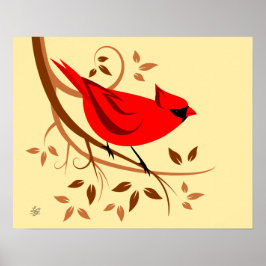 Red Cardinal Poster