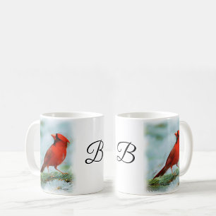 Red Cardinal Print Personlig Kaffemugg