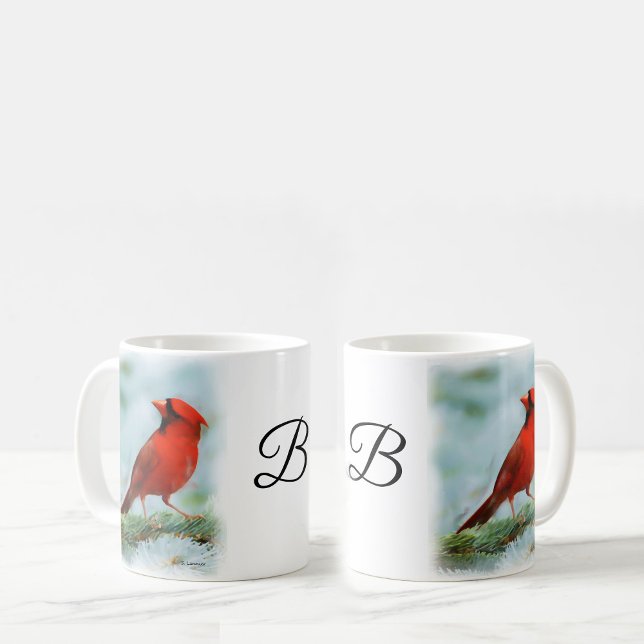 Red Cardinal Print Personlig Kaffemugg (Skapare uppladdad)