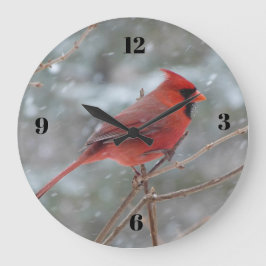 Red Cardinal Stor Klocka