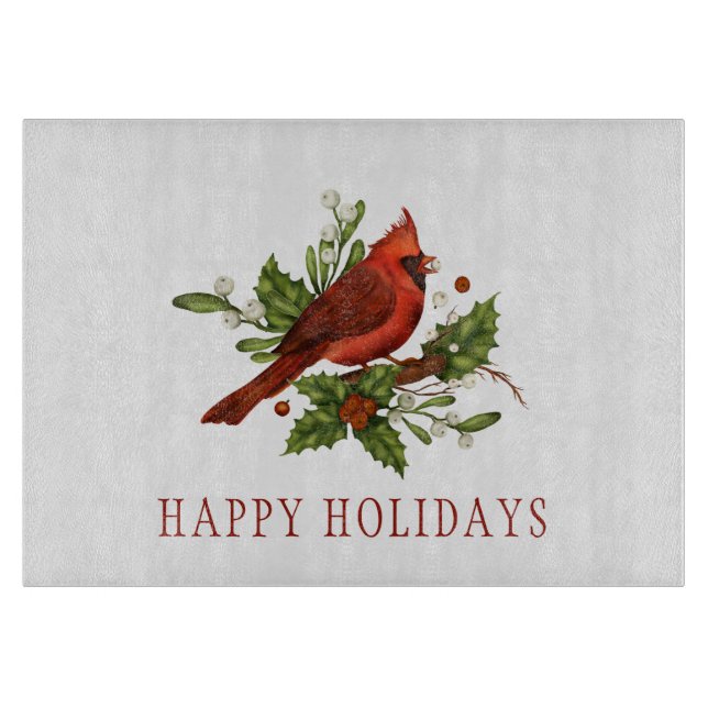 Red Carinal Holly Berries Mistletoe jul (Framsidan)