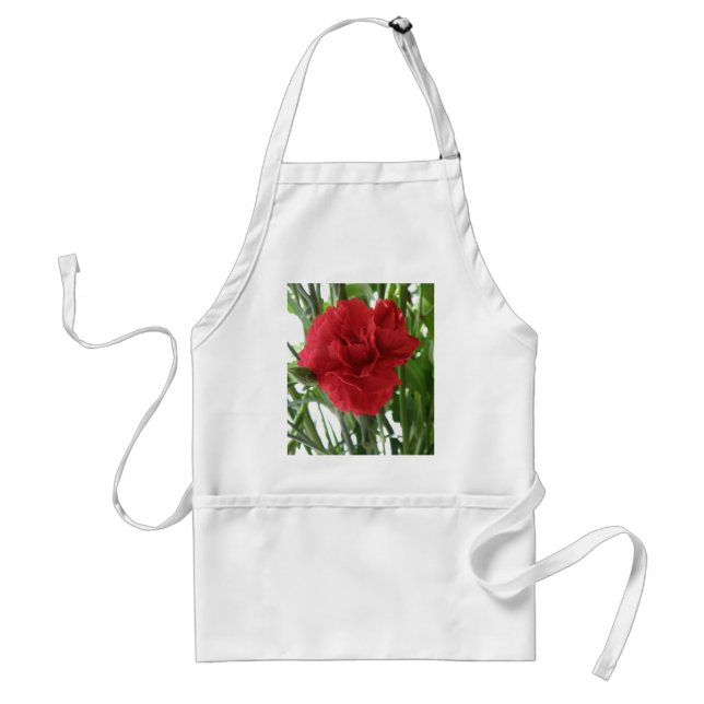 Red Carnation Apron Förkläde (Framsidan)