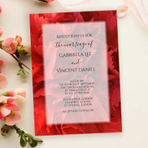 Red Carnation Blommigt Bröllop