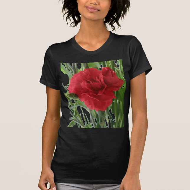 Red Carnation Dam T Shirt (Framsida)