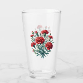 Red Carnation Glaskopp