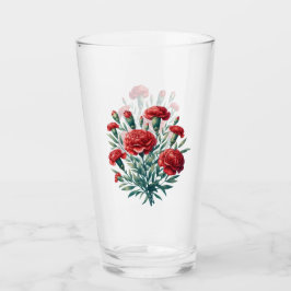 Red Carnation Glaskopp