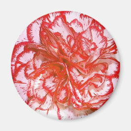 Red Carnation Magnet