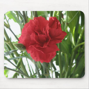 Red Carnation Mousepad Musmatta