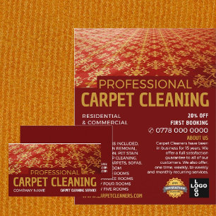 Red Carpet, Carpet Cleaner, Städning Service Reklamblad