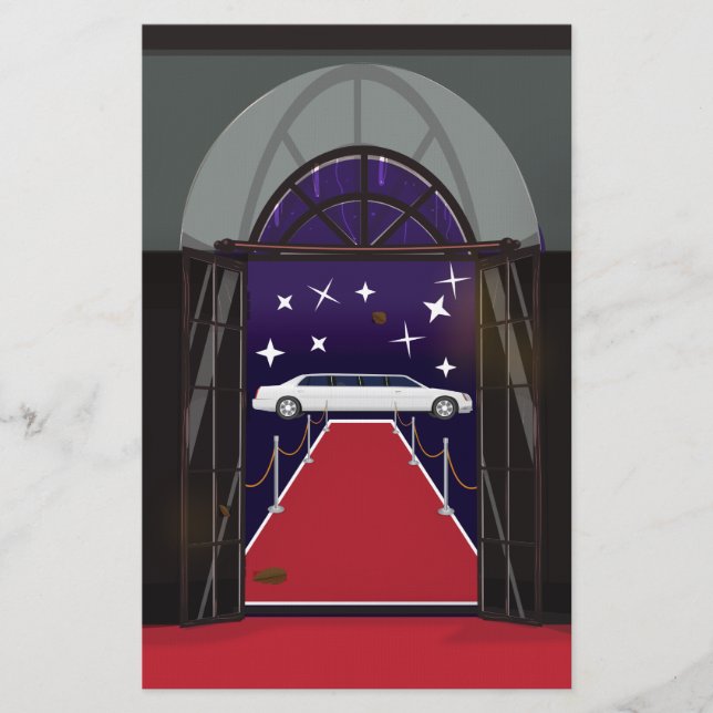 Red Carpet Celebrity Limo Brevpapper (Framsida)