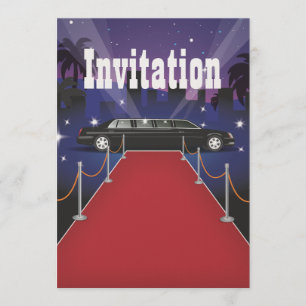 Red Carpet Celebrity Limo Inbjudningar