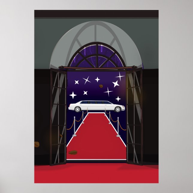 Red Carpet Celebrity Limo Poster (Framsidan)