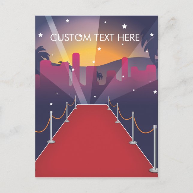 Red Carpet Celebrity Vykort (Framsida)