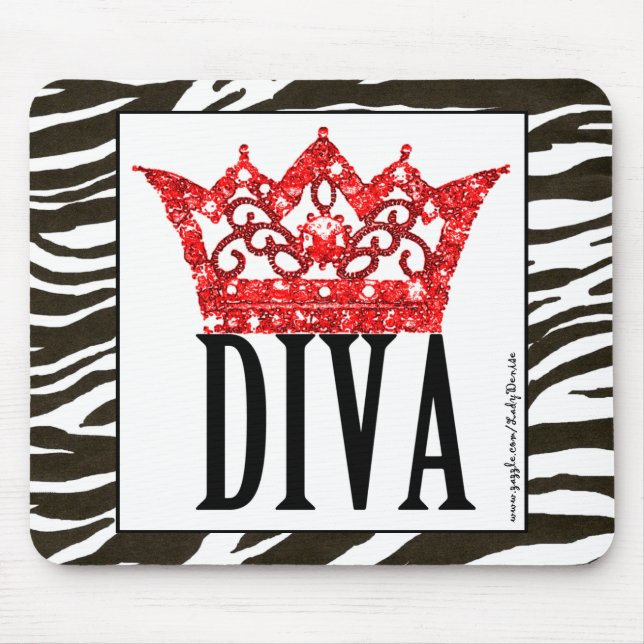 Red Carpet Diva Mousepad Musmatta (Framsidan)