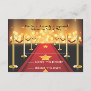 Red Carpet Hollywood Bat mitzvah OSA kort