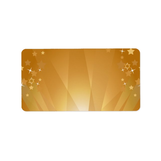 Red Carpet Hollywood Star Bat mitzvah Blank Adressetikett (Framsidan)