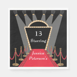 Red Carpet Movie Premiere glamora-Födelsedagsfest Pappersservett