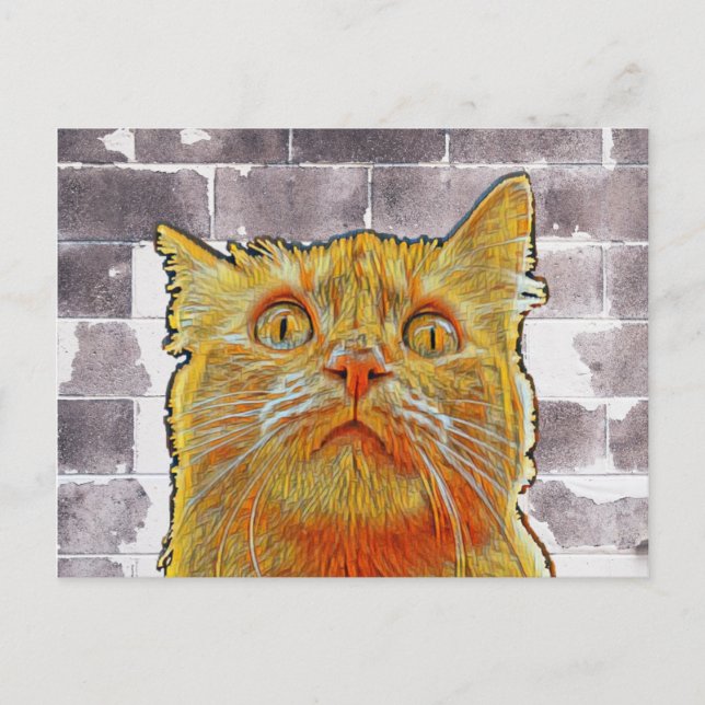 Red Cat i Trouble. Vykort (Framsida)