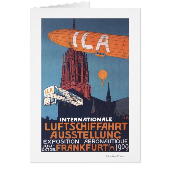 Red Cathedral - 1:a Aeronautical Exposition Hälsningskort (Framsidan)