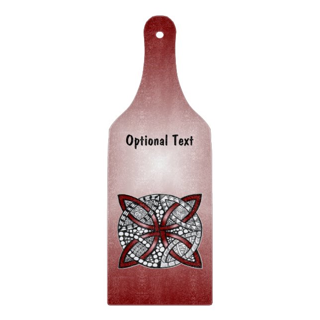 Red Celtic Knot Original Artwork (Framsidan)