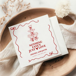 Red Champagne Torn Ingenting Finare Just Kärlek Pappersservett