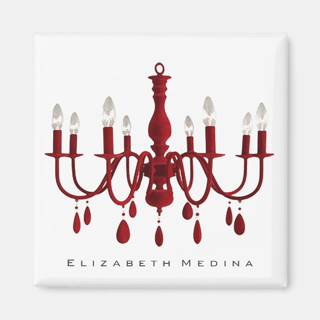 Red Chandelier ~ Magnet (Framsidan)