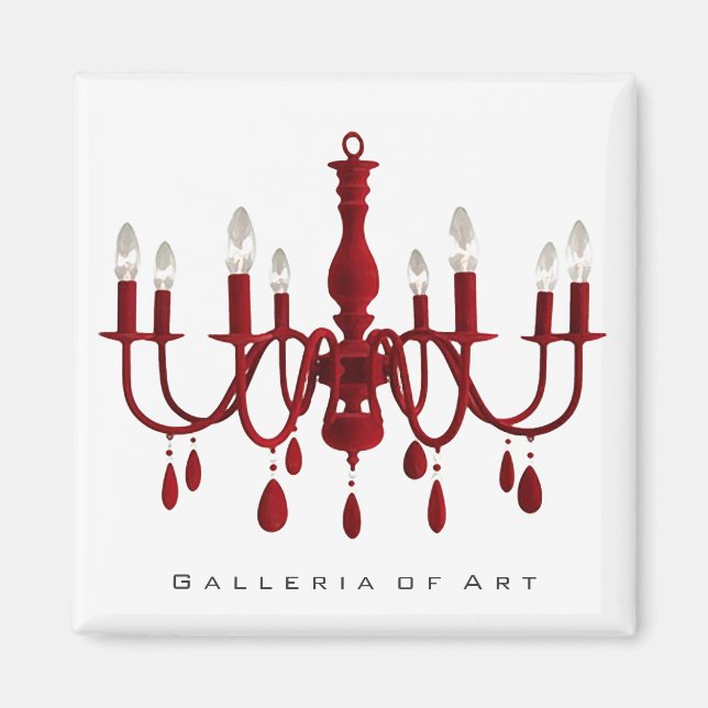 Red Chandelier ~ Magnet (Framsidan)