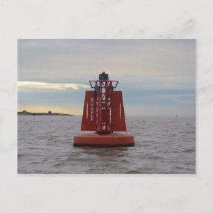Red Channel Buoy Vykort