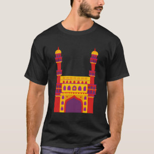 Red Charminar Hyderabad Telangana 1591 Monument Hi T Shirt