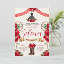 Red Charro Quinceanera Papel Picado Westernare Ro