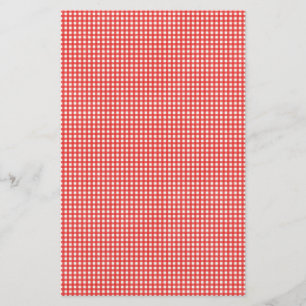 Red Check Mönster Brevpapper