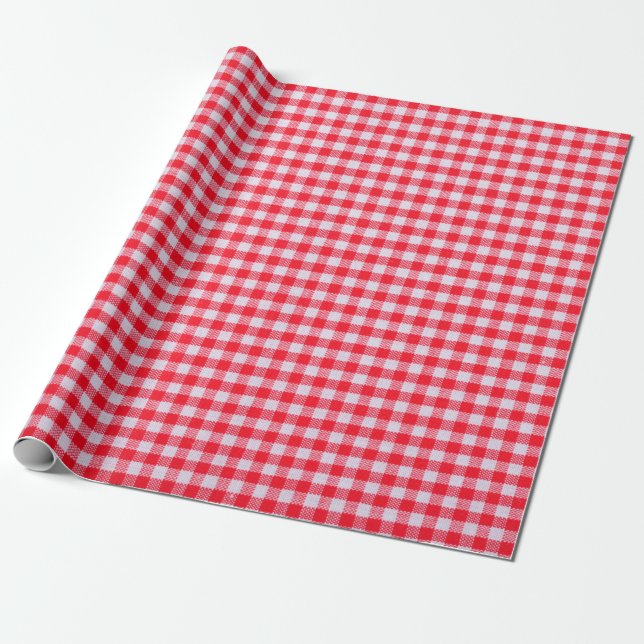 Red checkered fabric closeup , tablecloth texture presentpapper (Utrullad)