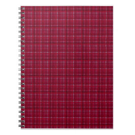Red Checkered Tartan Anteckningsbok