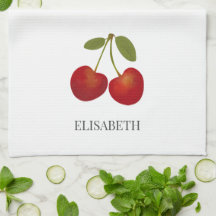 Red Cherries Fruit Personlig Namn
