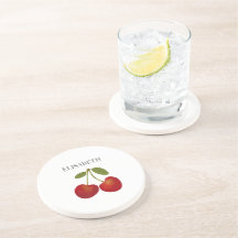 Red Cherries Fruit Personlig Namn