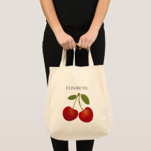 Red Cherries Fruits Personalize Namn Anpassningsba