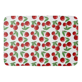 Red Cherries-grafik över hela Mönster Badrumsmatta
