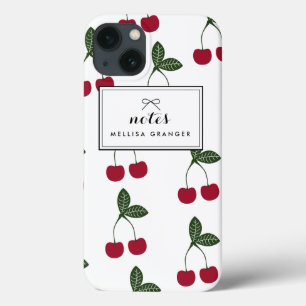 Red Cherries Mönster Personlig iPad Case