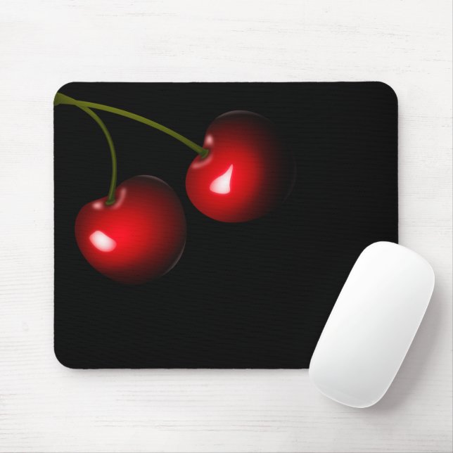 Red Cherries Mouse Pad Musmatta (Med mus)