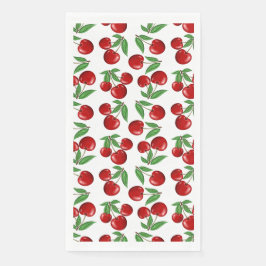 Red Cherries Roligt Graphic Print Pappersservett