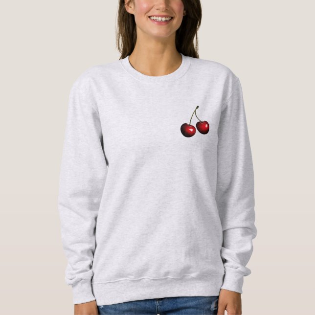 Red Cherries Sweatshirt T Shirt (Framsida)