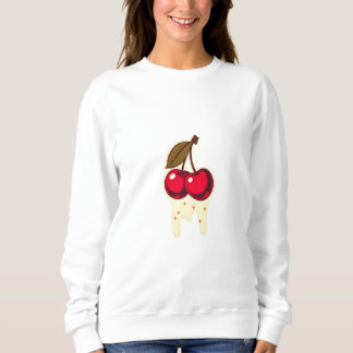 Red Cherries with Dripping Cream Graphic T Shirt